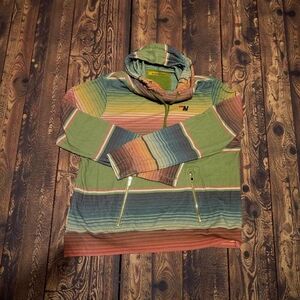 Aviator Nation Multicolor Striped Ninja Serpe Hoodie